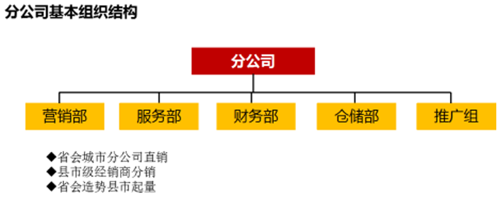 金牛管業分公司基本組織結構